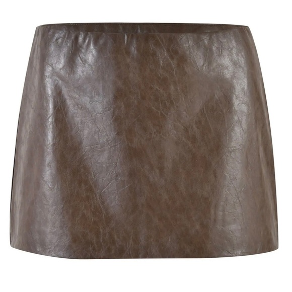 Tiger Mist Brown Mini Skirt - Picture 3 of 5
